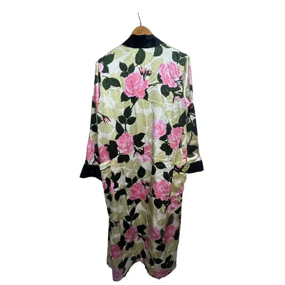 Richard Quinn Floral Print Silk Robe Women’s **missing Waist Belt**  Colorful - Picture 8 of 8